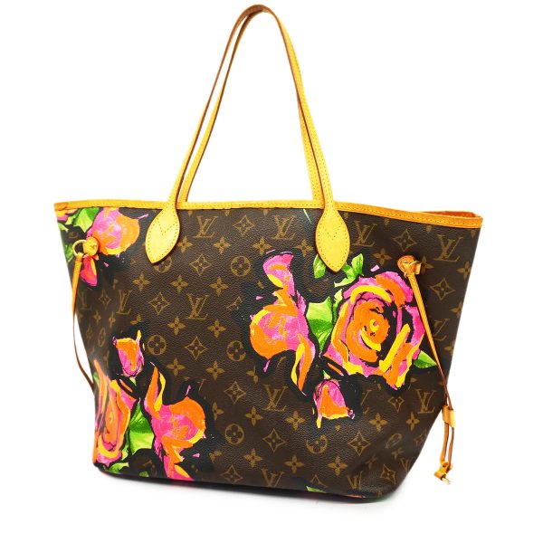 1 Louis Vuitton Tote Bag Monogram Neverfull MM Rose