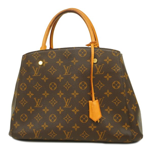 1 Louis Vuitton Handbag Monogram Montaigne MM Brown