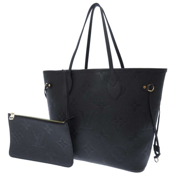 1 Louis Vuitton Monogram Empreinte Neverfull MM Black