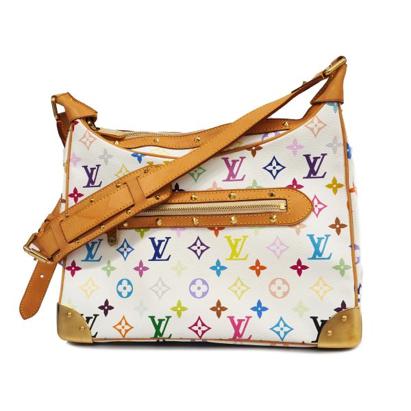 1 Louis Vuitton Boulogne Shoulder Bag Monogram Multicolor White