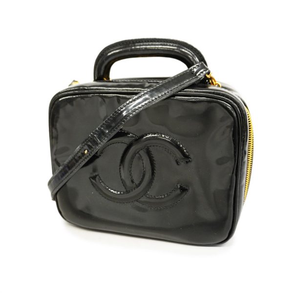 1 Chanel Vanity Bag Patent Leather Black