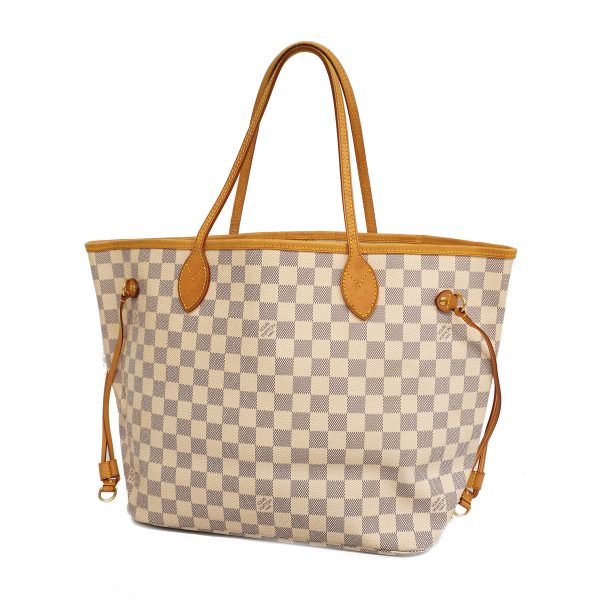 1 Louis Vuitton Tote Bag Damier Azur Neverfull MM