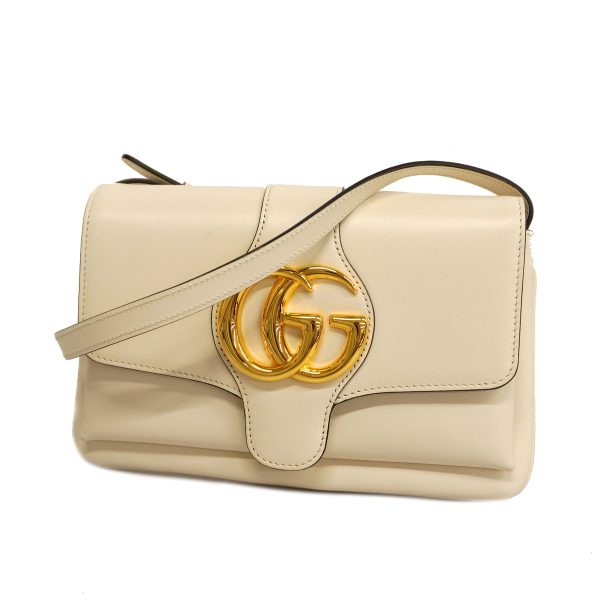 1 Gucci Shoulder Bag GG Marmont Leather White