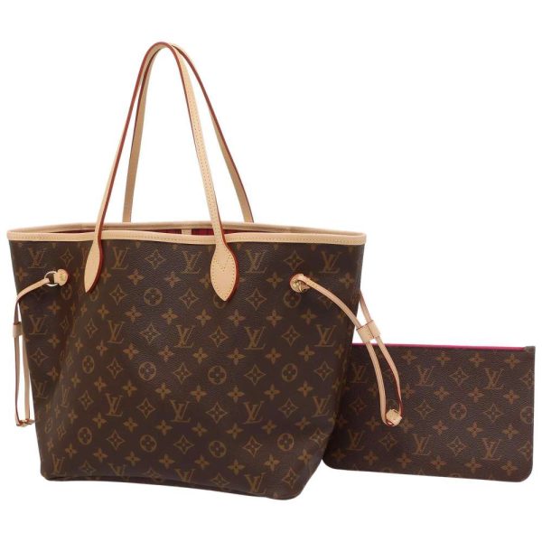 1 Louis Vuitton Tote Bag Monogram Neverfull MM Pivoine