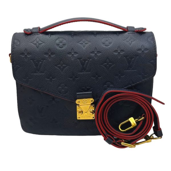 1 Louis Vuitton Pochette Métis MM Empreinte Marine Rouge