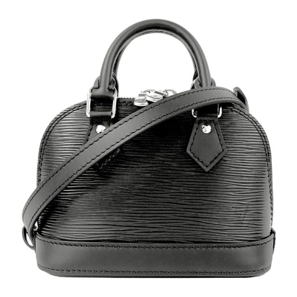 1 Louis Vuitton Nano Alma Epi Handbag Black