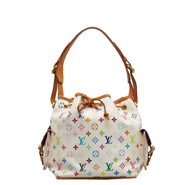 1 Louis Vuitton Monogram Multicolor Petit Noe Bronze White