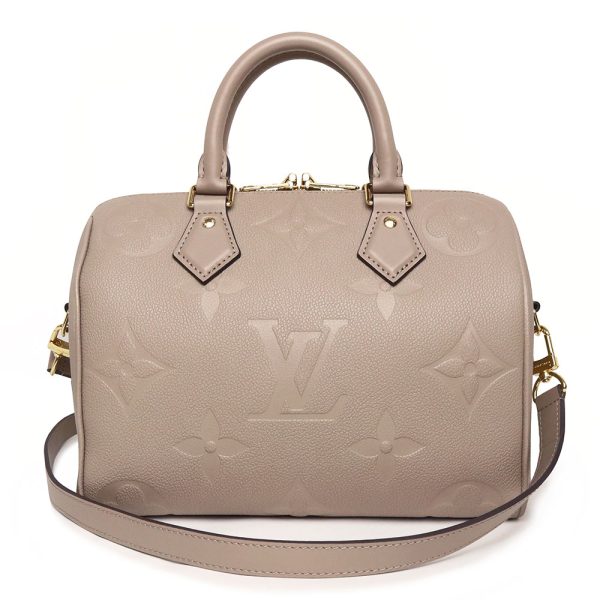 1 Louis Vuitton Speedy Bandouliere 25 Crossbody Empreinte Tourtrail Beige