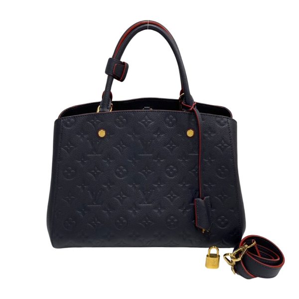 1 Louis Vuitton Emprene Montaigne MM Leather Navy