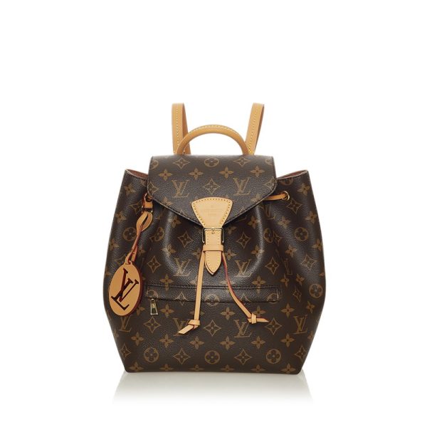 1 Louis Vuitton Monogram Monsouris PM Rucksack Backpack Brown