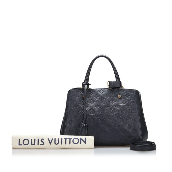 1 Louis Vuitton Empriente Montaigne MM Shoulder Bag Noir Black