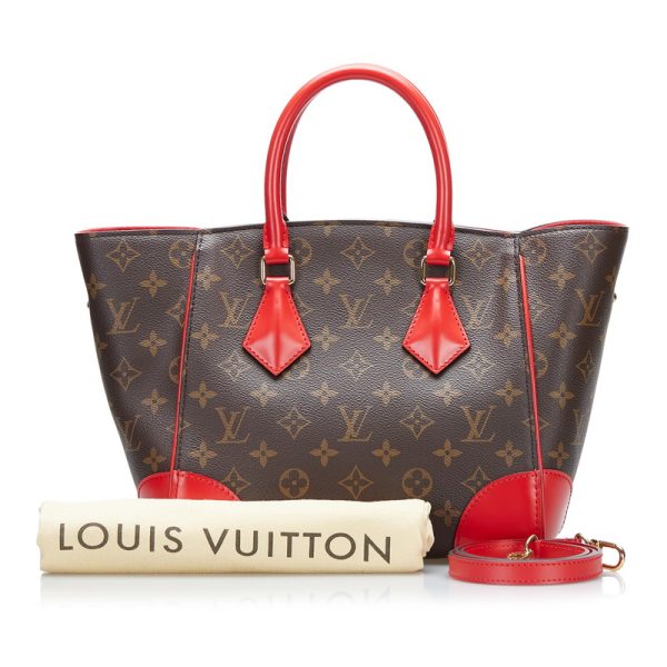 1 Louis Vuitton Phoenix PM Handbag Shoulder Bag Brown Red