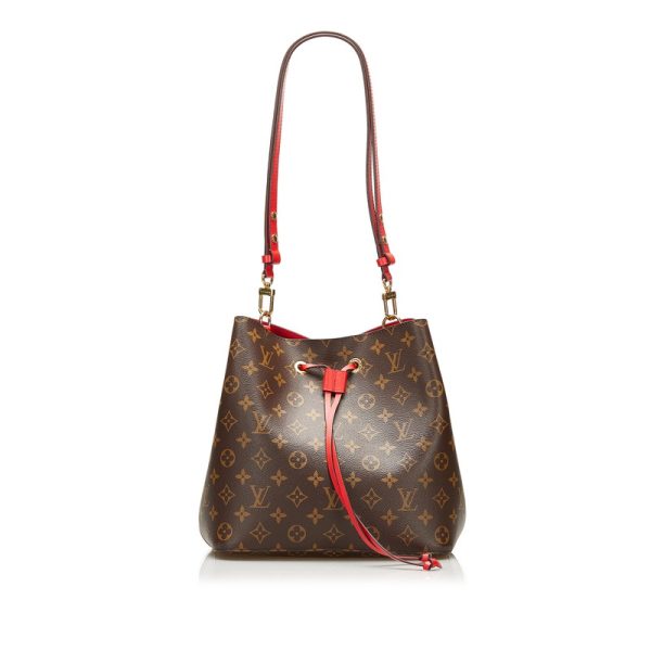 1 Louis Vuitton Neonoe Shoulder Bag Coquelico Brown Red