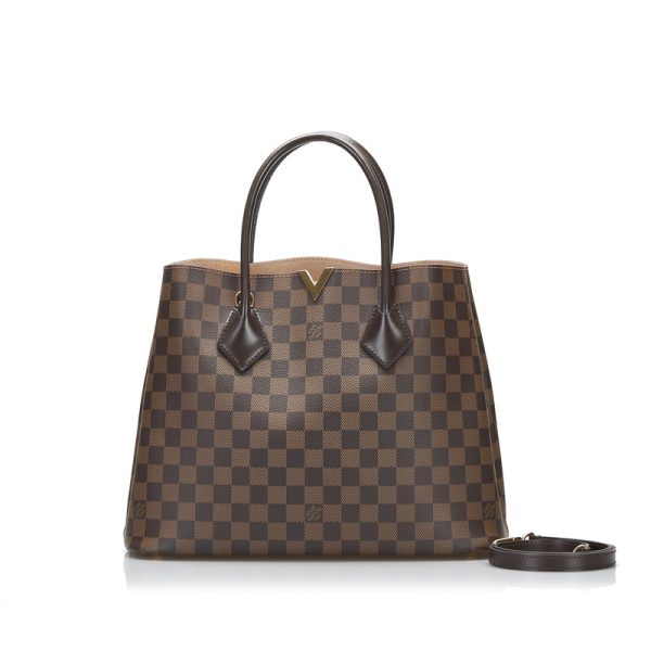 1 Louis Vuitton Damier Kensington Shoulder Bag 2way Ebene Brown