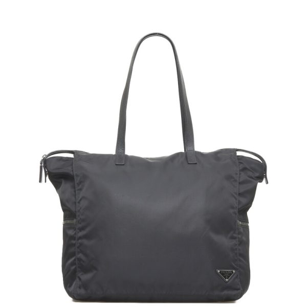 1 Prada Tote Bag Black Nylon Leather