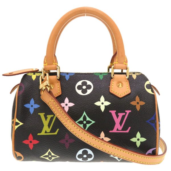 1 Louis Vuitton Monogram Multicolor Mini Speedy Noir Black