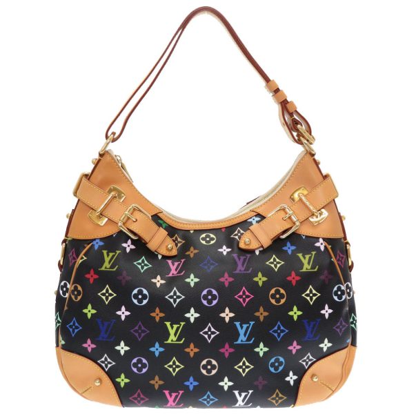 1 Louis Vuitton Monogram Multicolor Greta Noir Shoulder Bag Black