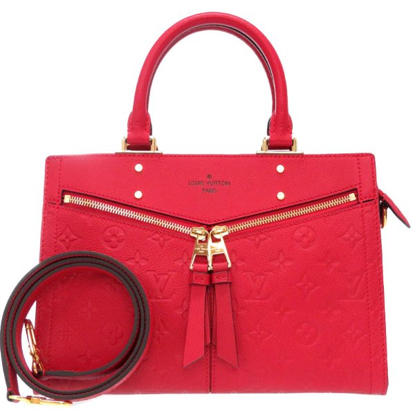 1 Louis Vuitton Monogram Empreinte Three PM Shoulder Bag Red