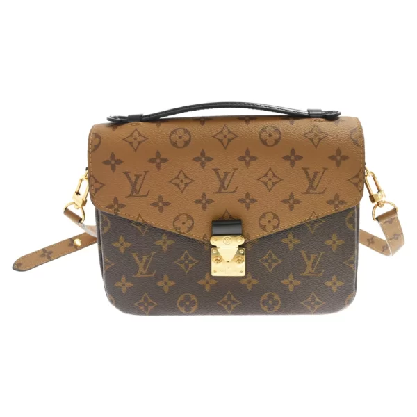 1 Louis Vuitton Pochette Metis MM Shoulder Bag Brown