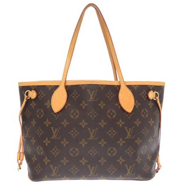 1 Louis Vuitton Monogram Neverfull PM Tote Bag Brown