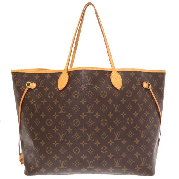 1 Louis Vuitton Monogram Neverfull GM Tote Bag Brown