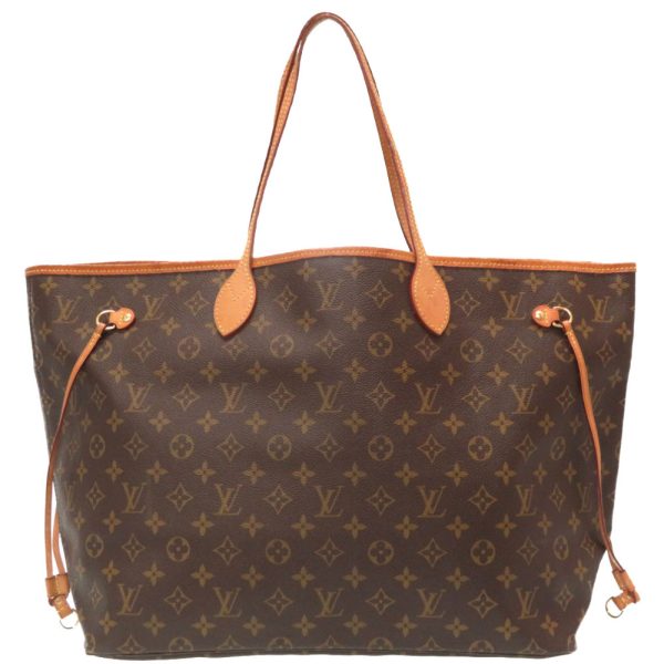 1 Louis Vuitton Monogram Neverfull GM Tote Bag Brown