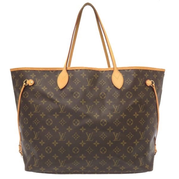 1 Louis Vuitton Monogram Neverfull GM Tote Bag Brown