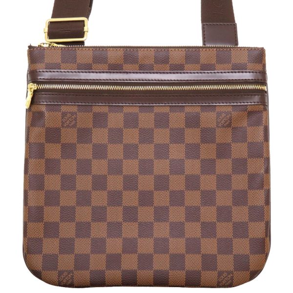 1 Louis Vuitton Damier Pochette Bosphore Shoulder Bag Brown