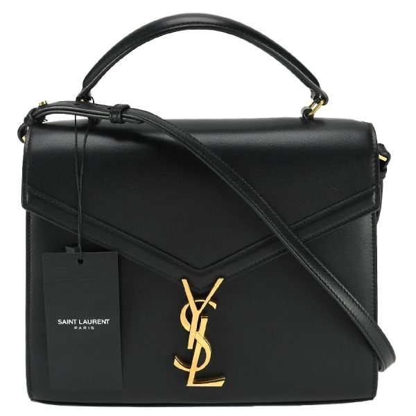 1 Saint Laurent Cassandra Top Handle Bag Handbag Black