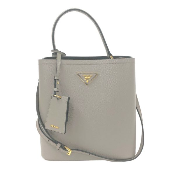 1 Prada Pannier Saffiano Leather Bag Gray