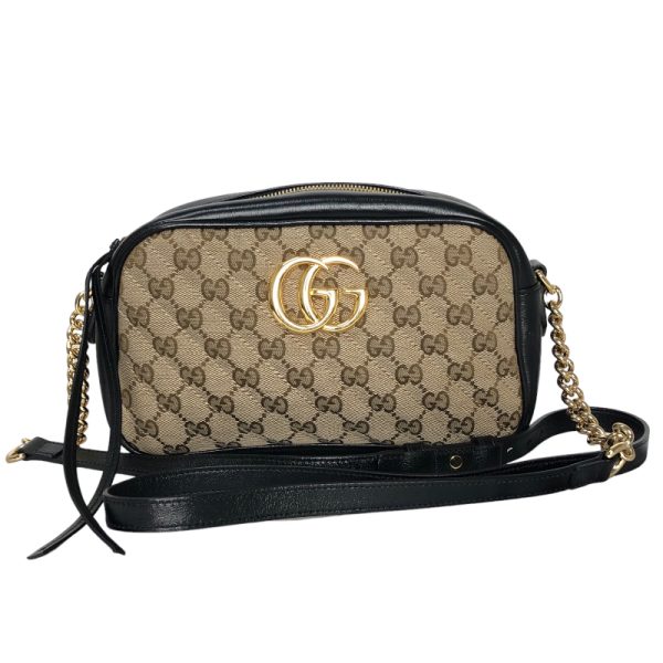 1 Gucci GG Marmont Small Quilted Shoulder Brown