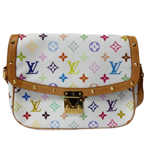 1 Louis Vuitton Multicolor Sologne Shoulder Bag White Multicolor