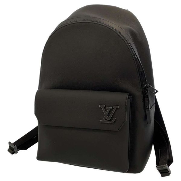 1 Louis Vuitton Backpack Grained Leather Takeoff Noir Black