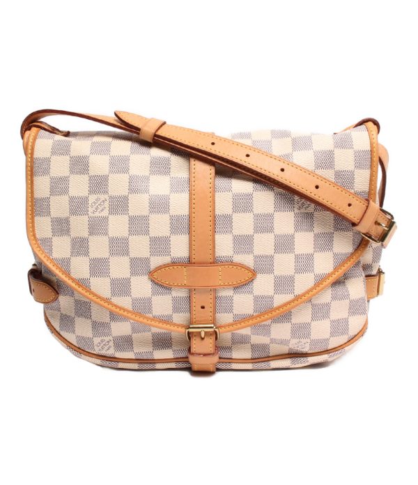 1 Louis Vuitton Shoulder Bag Saumur 30 Damier Azur