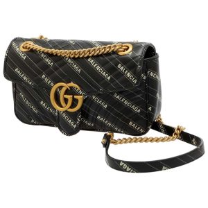 1 Gucci Blondie Medium Leather Shoulder Bag Leather Black