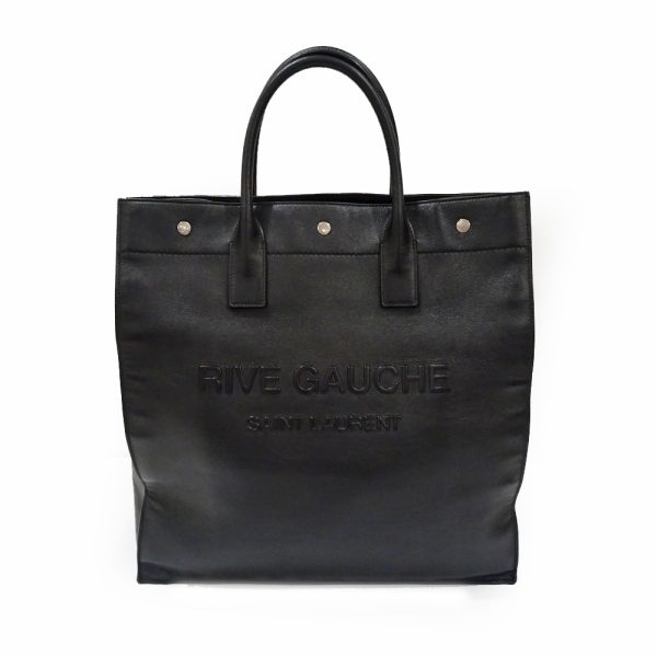 1 Saint Laurent Tote Bag North South Rive Gauche Black