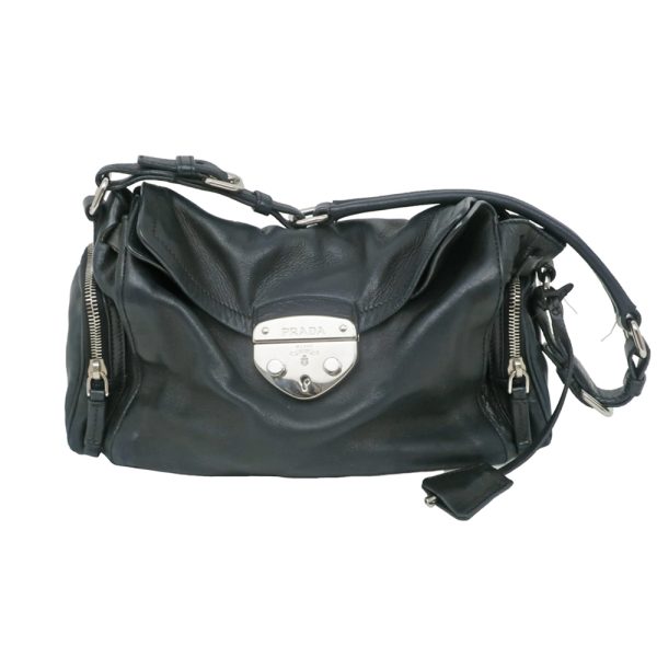 1 Prada Shoulder Bag Nero Black Nappa Leather