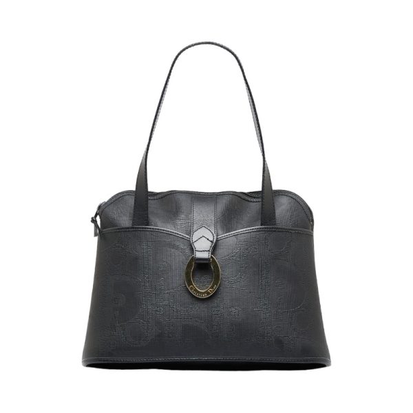 1 Copy Dior Trotter Tote Bag Black Leather