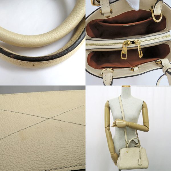 10 Louis Vuitton Montaigne BB Crème Empreinte Shoulder Bag