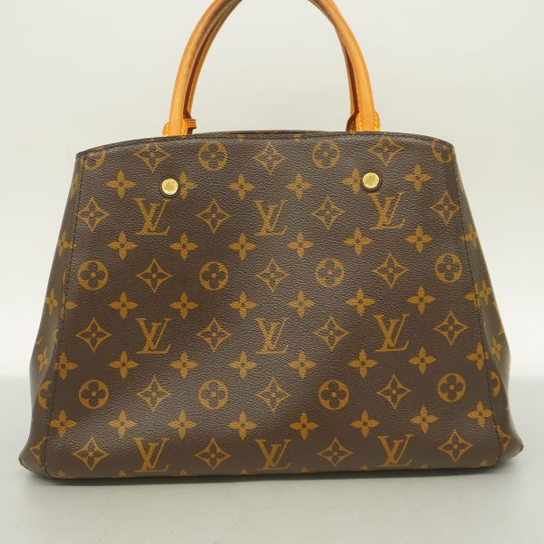 10 Louis Vuitton Handbag Monogram Montaigne MM Brown