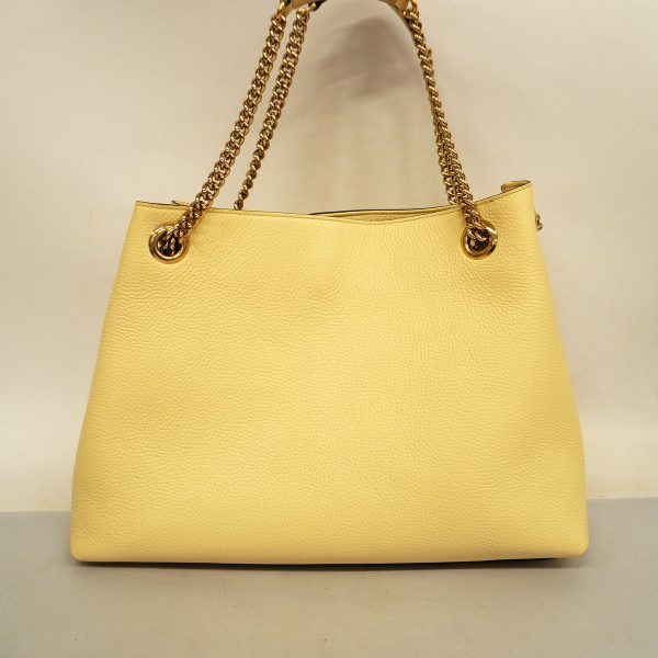 10 Gucci Shoulder Bag Soho Leather Ivory