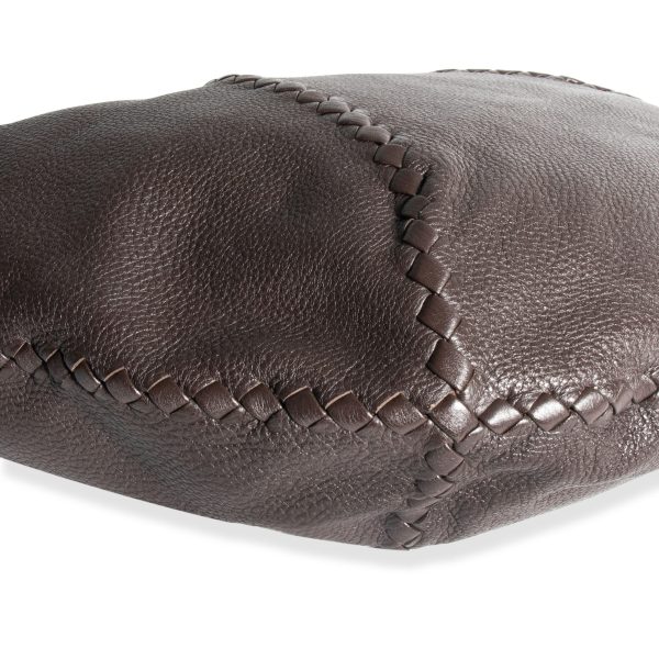 105813 ad2 0fa91916 3e9a 42e2 82fc 4460695e8629 Bottega Veneta Brown Leather Cervo Large Hobo Bag