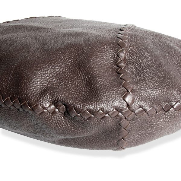 105813 ad3 9fb7138f c21b 49ba 8e39 892dc88d484b Bottega Veneta Brown Leather Cervo Large Hobo Bag