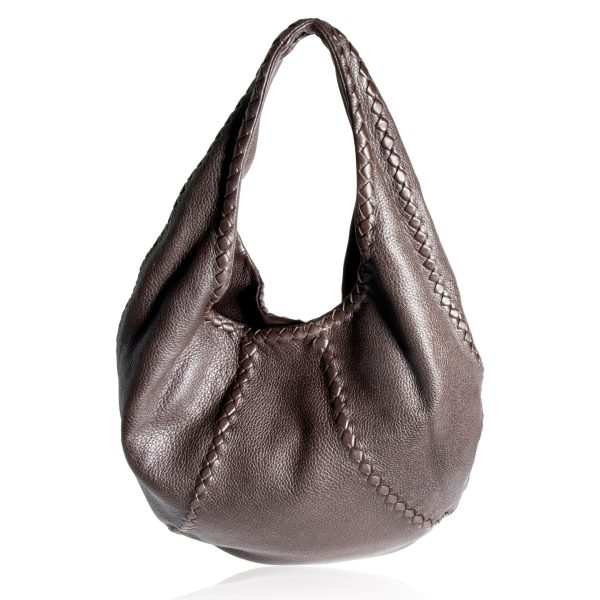 105813 fv 74d1dc47 59fc 4948 b99e 4bc8b4bb4f4d Bottega Veneta Brown Leather Cervo Large Hobo Bag