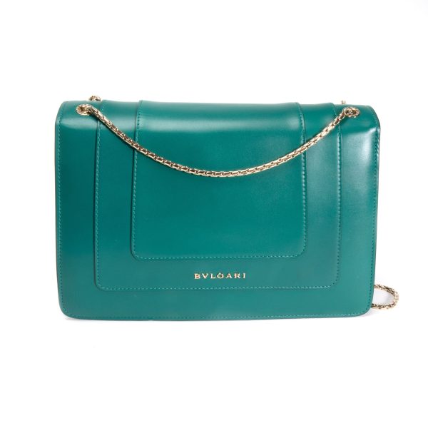 105940 bv ca530aed 152c 4bc1 b891 47ab14a5e62c Bvlgari Serpenti Forever Emerald Green Calf Leather Shoulder Bag