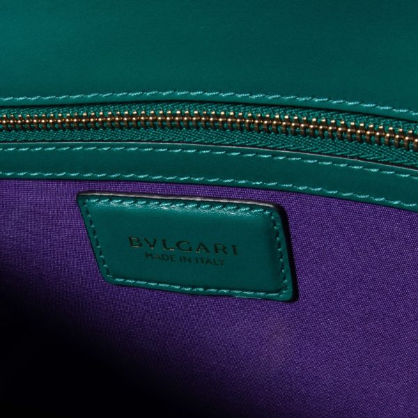 105940 stamp 0e3190eb e6e2 4145 8611 ad298a8bf8e9 Bvlgari Serpenti Forever Emerald Green Calf Leather Shoulder Bag