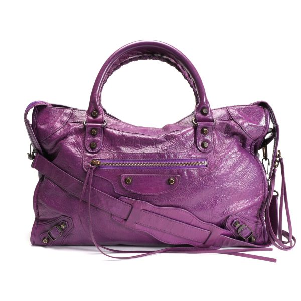 106286 fv 6c24f7c7 5e93 47a1 9306 020b0d1d129e Balenciaga Ultraviolet Lambskin Classic City Bag