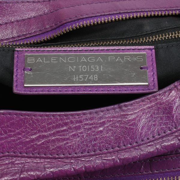 106286 stamp 76b4896c f540 4c1c 832d 6a3dc75e1307 Balenciaga Ultraviolet Lambskin Classic City Bag