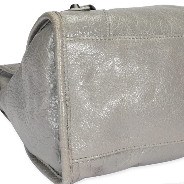 106859 box 0a7299a2 81c3 4393 951c 246a7b00a754 Balenciaga Gris Pyrite Lambskin Classic City Bag