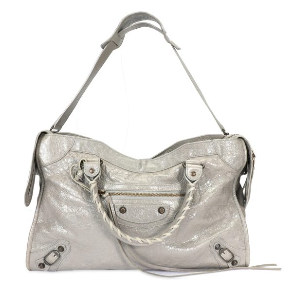 106859 bv 6c965a21 ea97 4409 8c86 bec88ac7167f Balenciaga Gris Pyrite Lambskin Classic City Bag